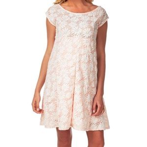 Pink Blush Maternity Daisy Pattern Dress (S)